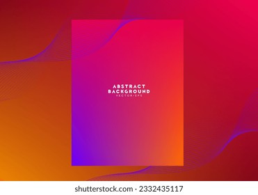 rectangle frame with wavy line pattern authumn tone technology theme background for advertisement website template website template,cover landingpage label design vector