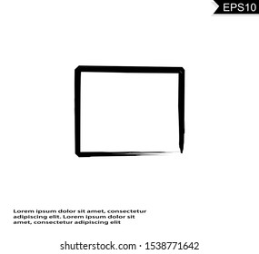 Rectangle frames. Geometric empty borders. Vector illustration