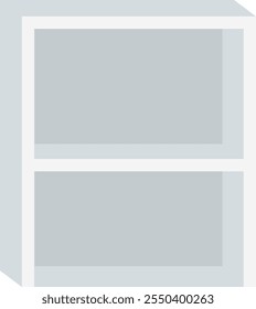 Rectangle Furniture Shelf Vector Illustration
