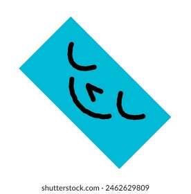 Rectangle geometric figure vector illustration