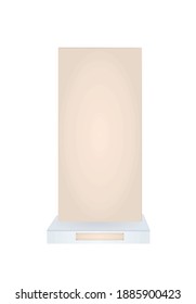 Premio Rectangle de vidrio. ilustración vectorial