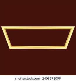 Rectangle golden frame border clipart
