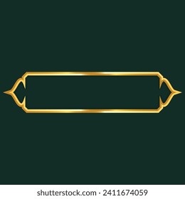 Rectangle golden frame border clipart