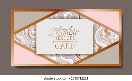 rectangle golden frame marble texture