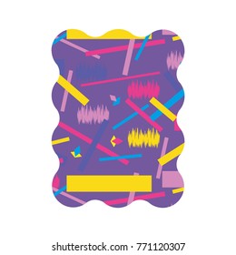 rectangle with graphic abstract style background