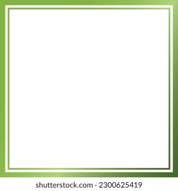 Rectangle green frame illustration design