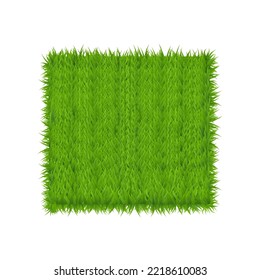 Rectangle green grass banner. Vector background. Green Grass Field Banner Football Place.