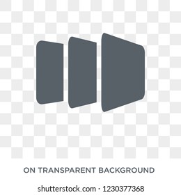 Rectangle icon. Rectangle design concept from Geometry collection. Simple element vector illustration on transparent background.