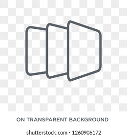 Rectangle icon. Rectangle design concept from Geometry collection. Simple element vector illustration on transparent background.