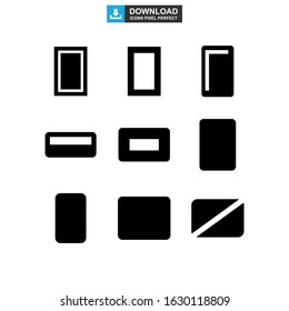 rectangle icon or logo isolated sign symbol vector illustration - Collection of high quality black style vector icons
