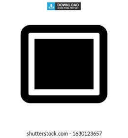 rectangle icon or logo isolated sign symbol vector illustration - high quality black style vector icons
