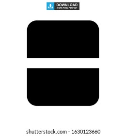 rectangle icon or logo isolated sign symbol vector illustration - high quality black style vector icons
