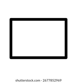 Ilustração de design de símbolo de vetor de ícone de retângulo