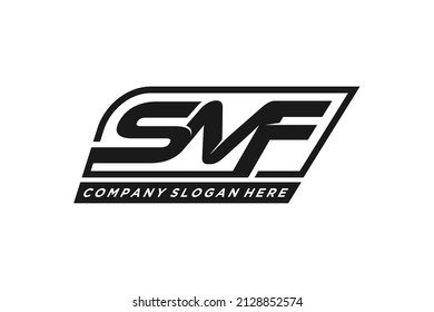 
Rectangle Initial SMF Logo design
