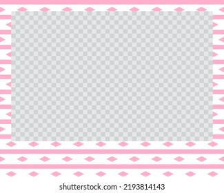 paisaje rectangular marco de foto plano con ornamentos