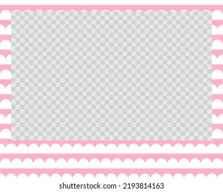 paisaje rectangular marco de foto plano con ornamentos