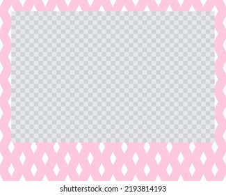 paisaje rectangular marco de foto plano con ornamentos