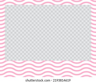 paisaje rectangular marco de foto plano con ornamentos