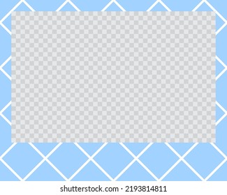 Rechteck-Landschaft flacher Fotorahmen mit Ornamenten