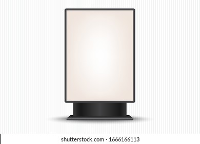 Rectangle light box template, Outdoor advertising banner