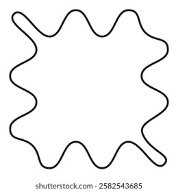 Rectangle line art frame element design