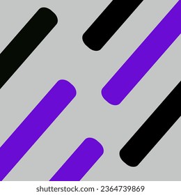 Rectangle line icon purple and black color. Vector Illustration.