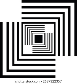 Rectangle Line Set. Vector design elements isolated on transparant background.