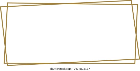 Rectangle Lined Frame Vector Illustration