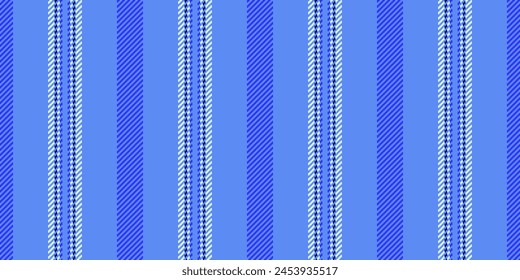 Rectangle lines fabric stripe, gentle background vertical pattern. Classic vector textile seamless texture in blue and light color.