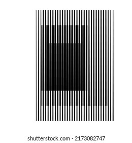 Das Logo mit Linien, Kreisen, Ovalen. Modernes Kunstdesign.Schwarze Vektorstreifen.Gerade Linien mit Geschwindigkeiten .Geometrische Form. Wall Art.