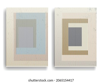 Rectangle Logo with lines.Modern art design .Black Vector stripes .Straight speed lines .Geometric shape. Wall art .