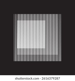 Rectangle Logo with lines.Modern art design .Vector stripes .Straight speed lines .Geometric shape. Wall art .