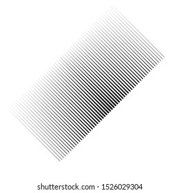 Rectangle Logo with lines.Square unusual icon Design .Black Vector stripes .Geometric shape.