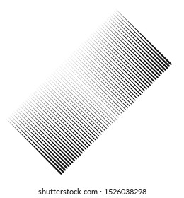 Rectangle Logo with lines.Square unusual icon Design .Black Vector stripes .Geometric shape.