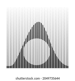 Logotipo Rectangle con líneas.Icono cuadrado inusual Diseño .Bandas vectoriales negras .Forma geométrica.