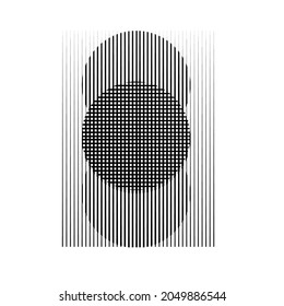 Logotipo Rectangle con líneas.Icono cuadrado inusual Diseño .Bandas vectoriales negras .Forma geométrica.