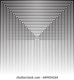 Rectangle Logo with lines.Square unusual icon Design .Black Vector stripes .Geometric shape. Photo border frame