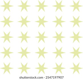 Rectangle made with 6 pointed stars