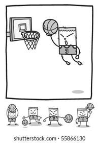 rectangle man basketball players