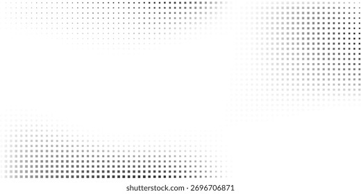 Textura do gradiente de malha do retângulo. Desaparecimento de bolinhas ponto moderno abstrato arte design