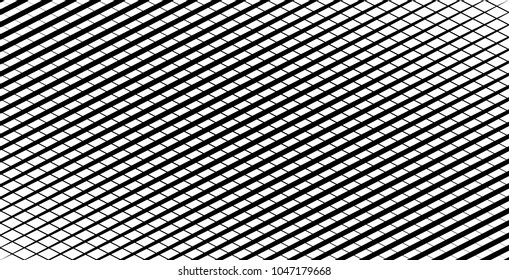 Rectangle mesh, grid of oblique, diagonal lines. Geometric grid, mesh
