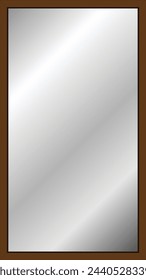Rectangle Mirror with Minimalist Border