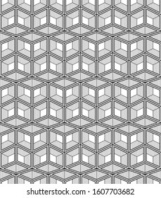 Rectangle objects in line-art style. Abstract geometric pattern. Pattern can be used for wallpaper, cover fills, web page background, surface textures, textile fabric. Vector linen texture.
