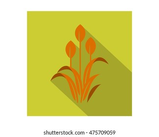 rectangle orange plant harvest agriculture farmer image vector logo symbol icon