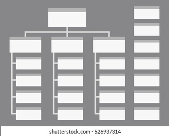 Rectangle Organization Chart Infographics Stock Vector (Royalty Free ...