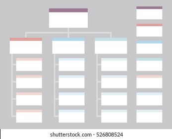 Rectangle Organization Chart Infographics People Icon Stock Vector ...