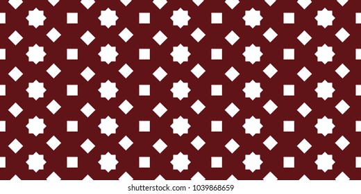 Rectangle pattern Red background vector Seamless.