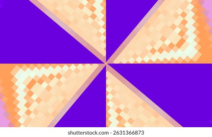 Rechthoekig patroon, vierkantpatroon, pixelillustratie, abstracte achtergrondvector