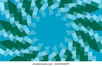Rechthoekig patroon, vierkantpatroon, pixelillustratie, abstracte achtergrondvector