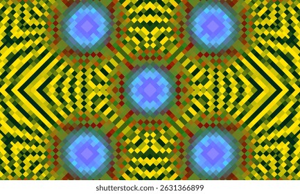 Rechthoekig patroon, vierkantpatroon, pixelillustratie, abstracte achtergrondvector